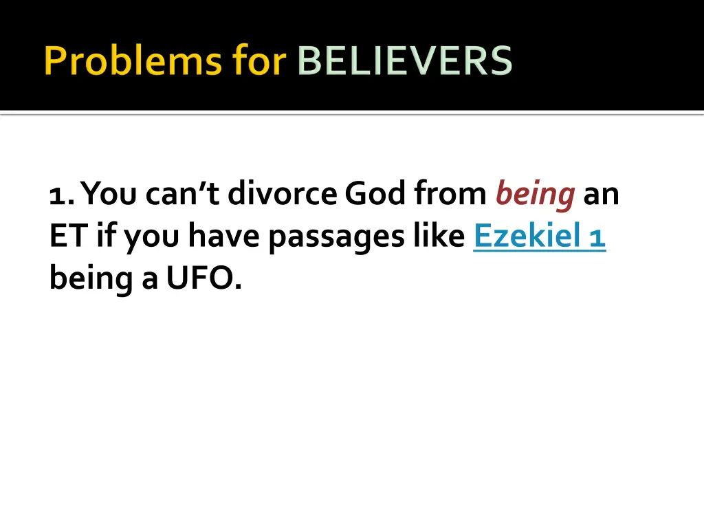 1 you can t divorce god from being