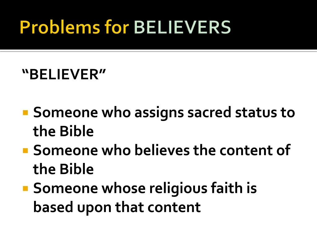believer