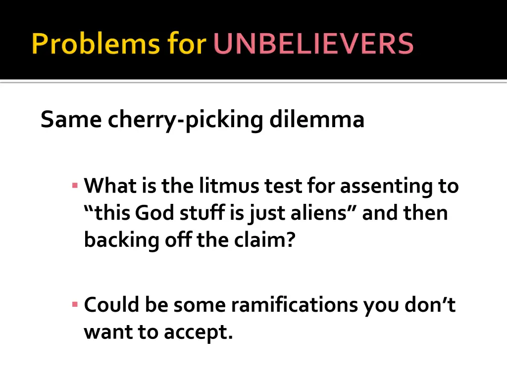 same cherry picking dilemma