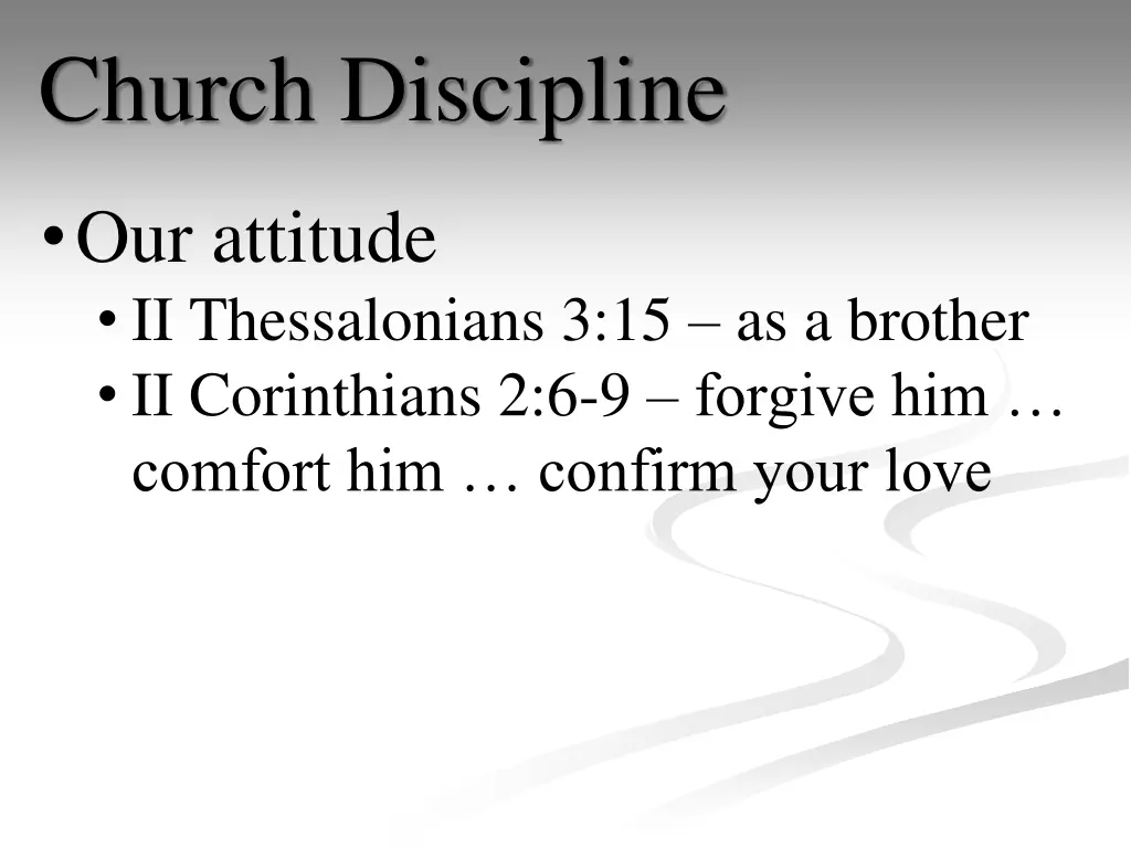 church discipline 3