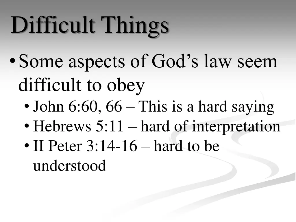 difficult things 1