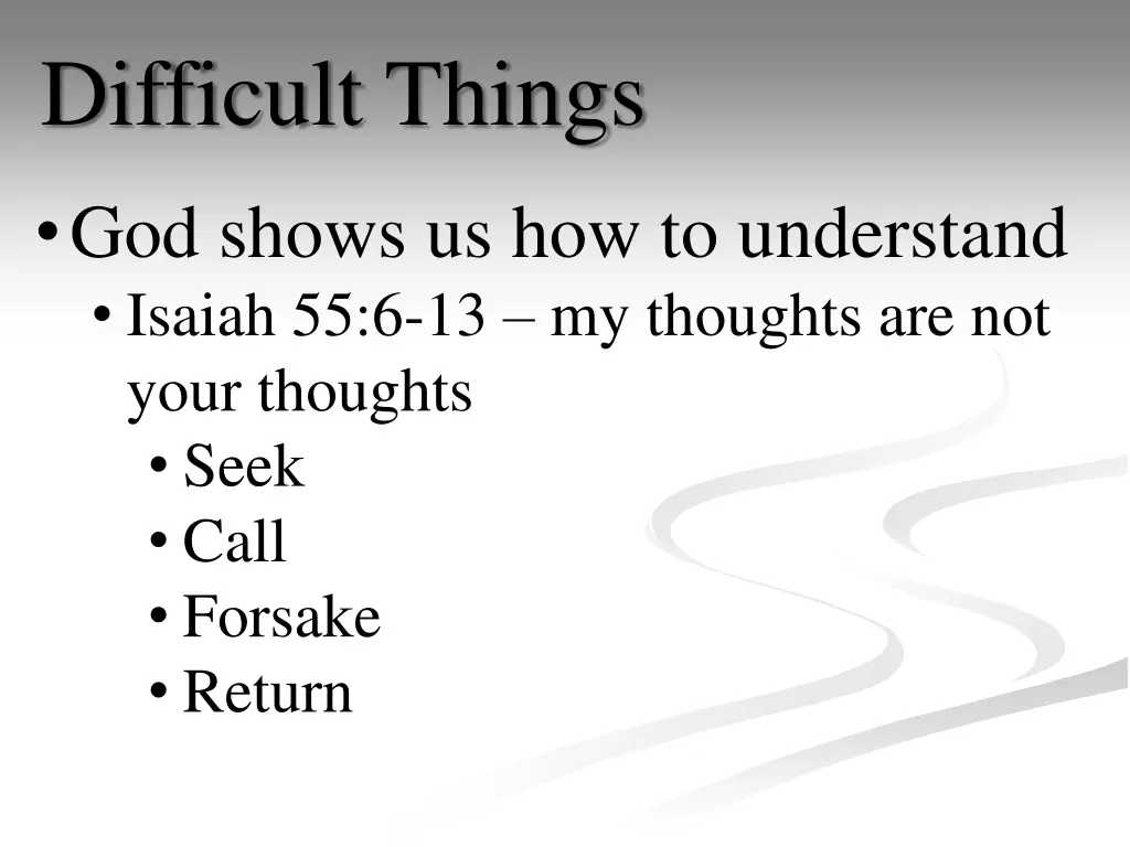 difficult things 2