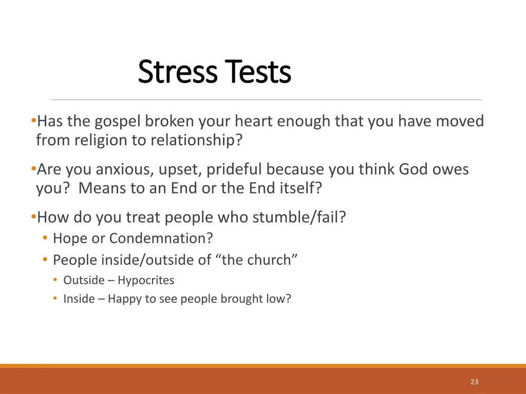 stress tests stress tests