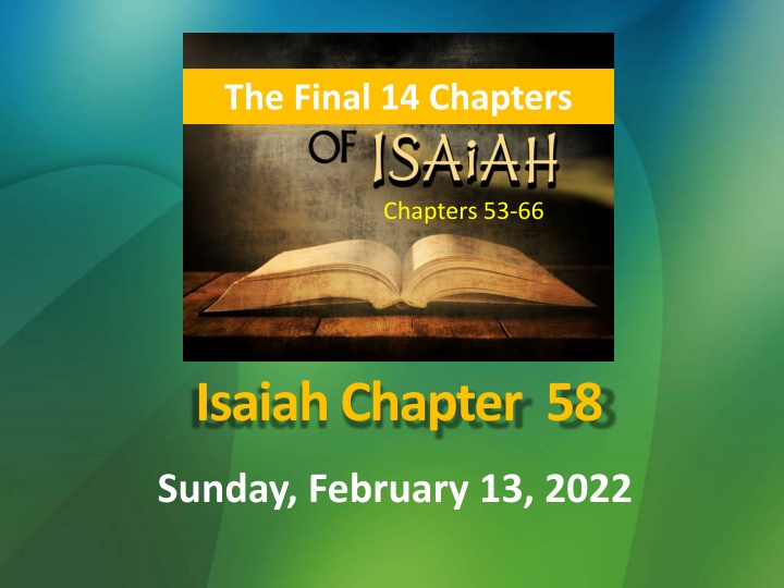 the final 14 chapters