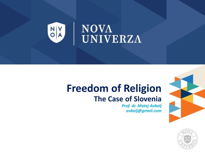 freedom of religion the case of slovenia