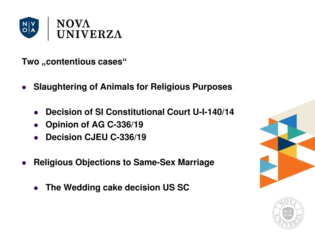 two contentious cases 1