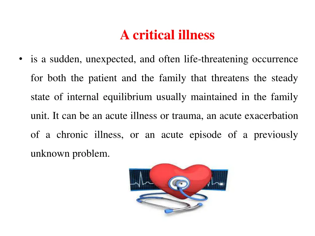 a critical illness