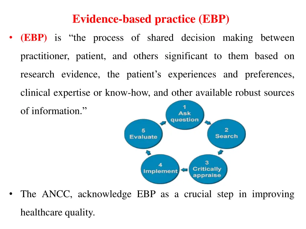 evidence based practice ebp