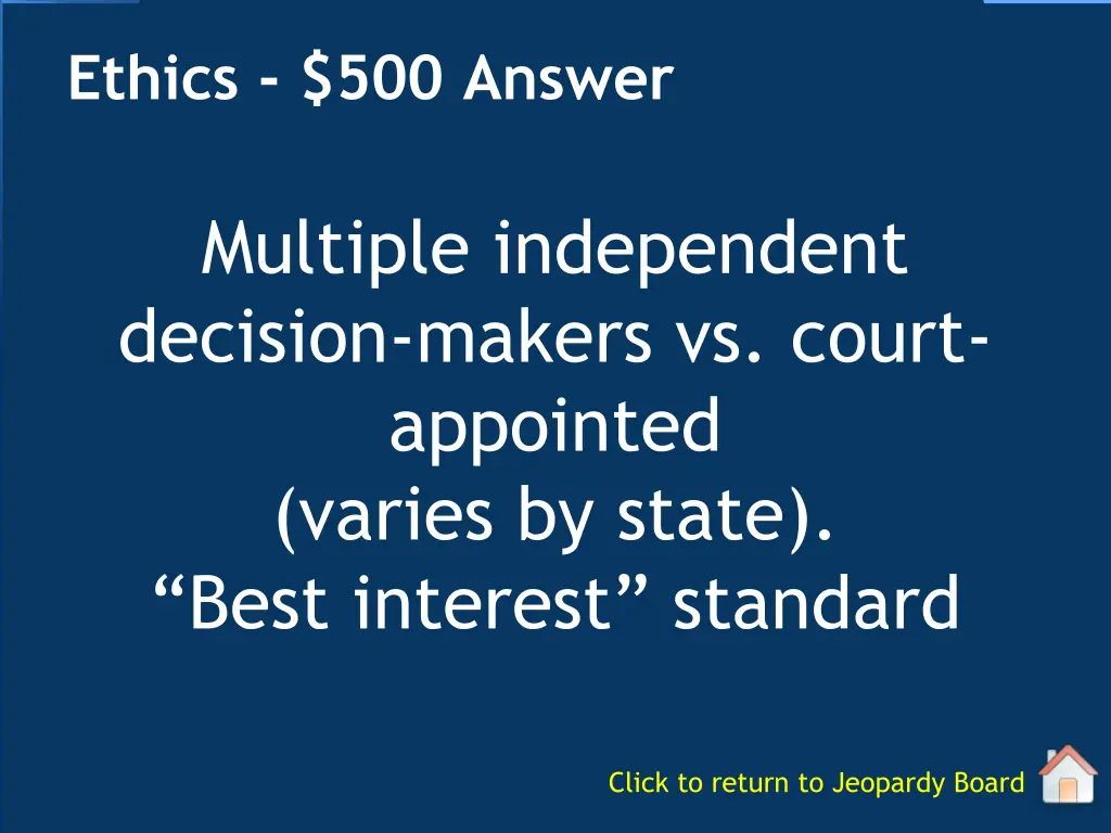 ethics 500 answer