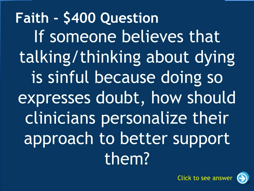 faith 400 question
