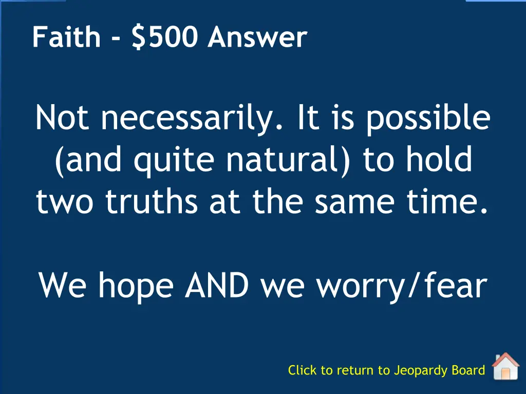 faith 500 answer