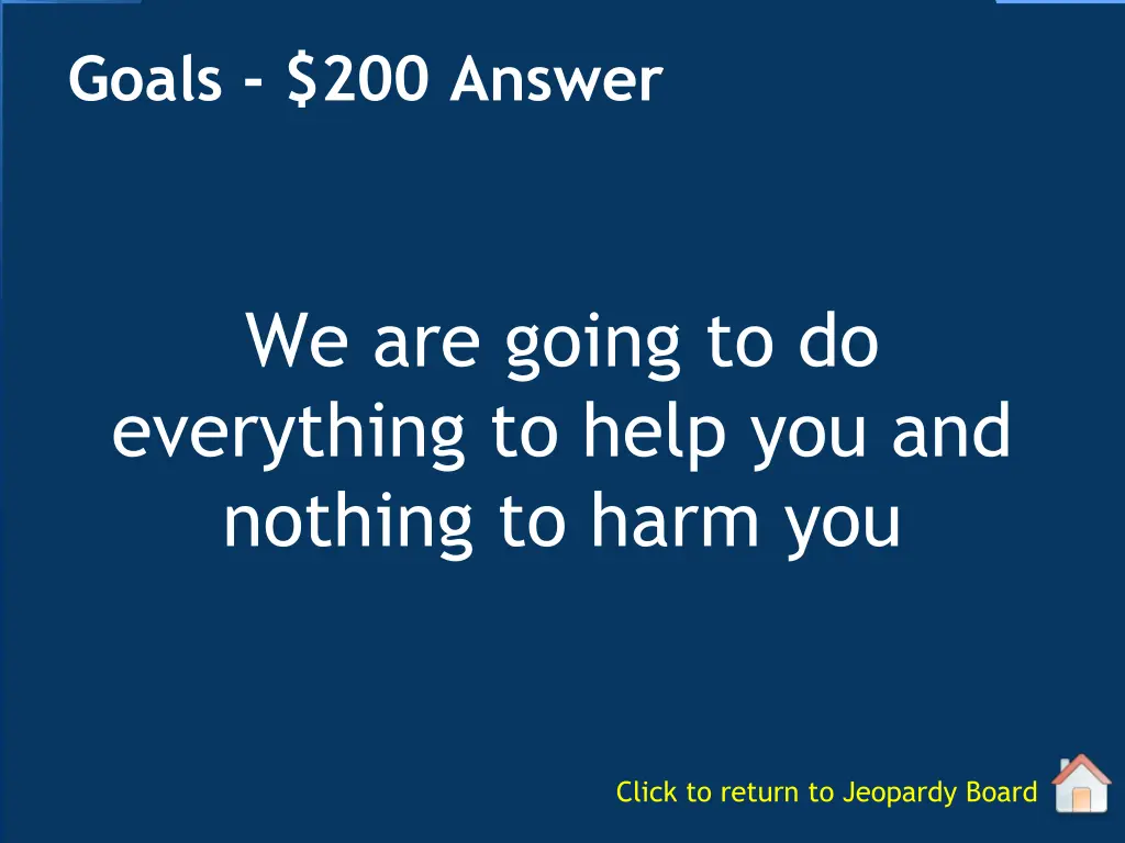goals 200 answer