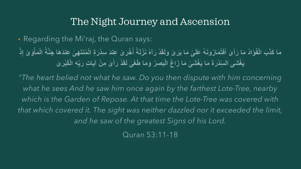 the night journey and ascension 1