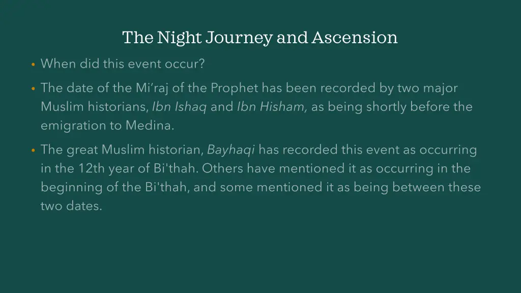 the night journey and ascension 3