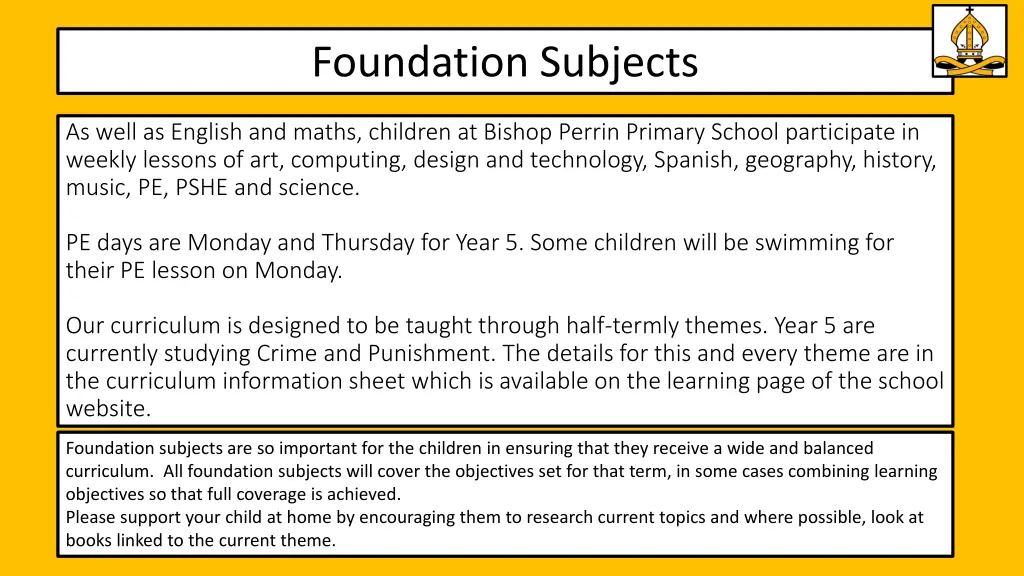 foundation subjects