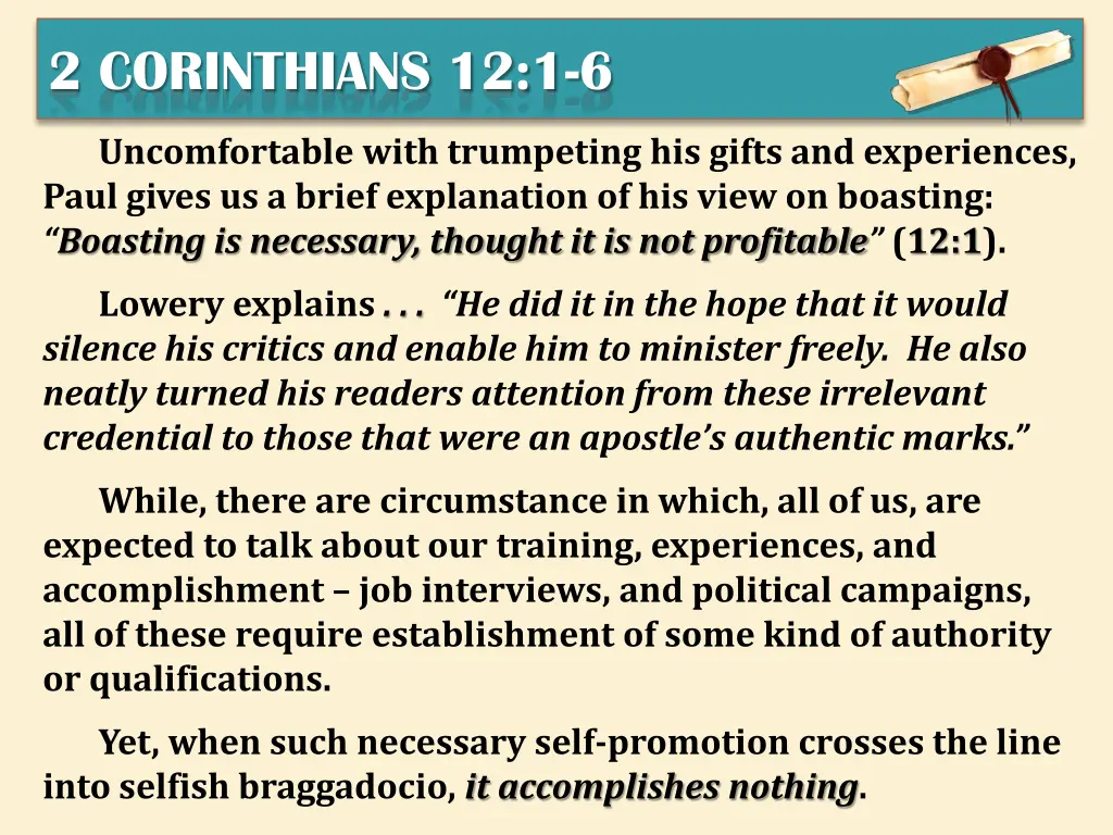 2 corinthians 12 1 6 2