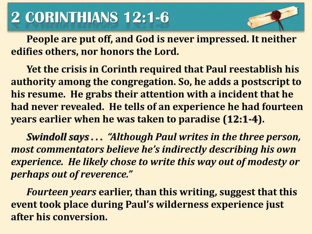 2 corinthians 12 1 6 3