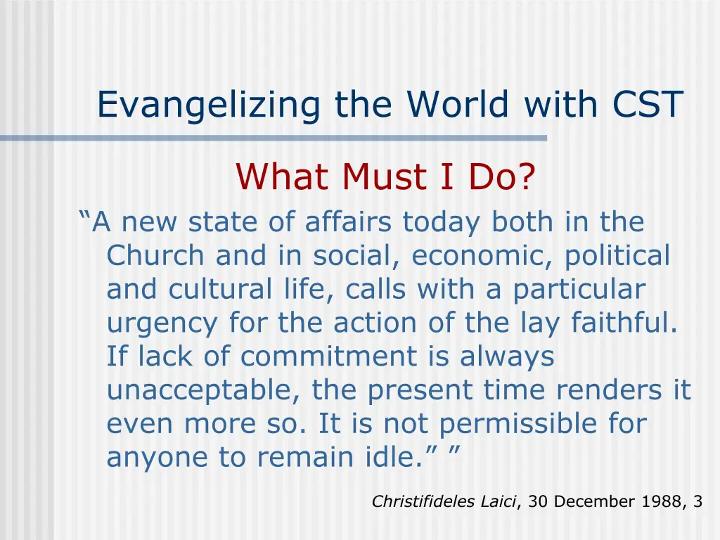 evangelizing the world with cst 10