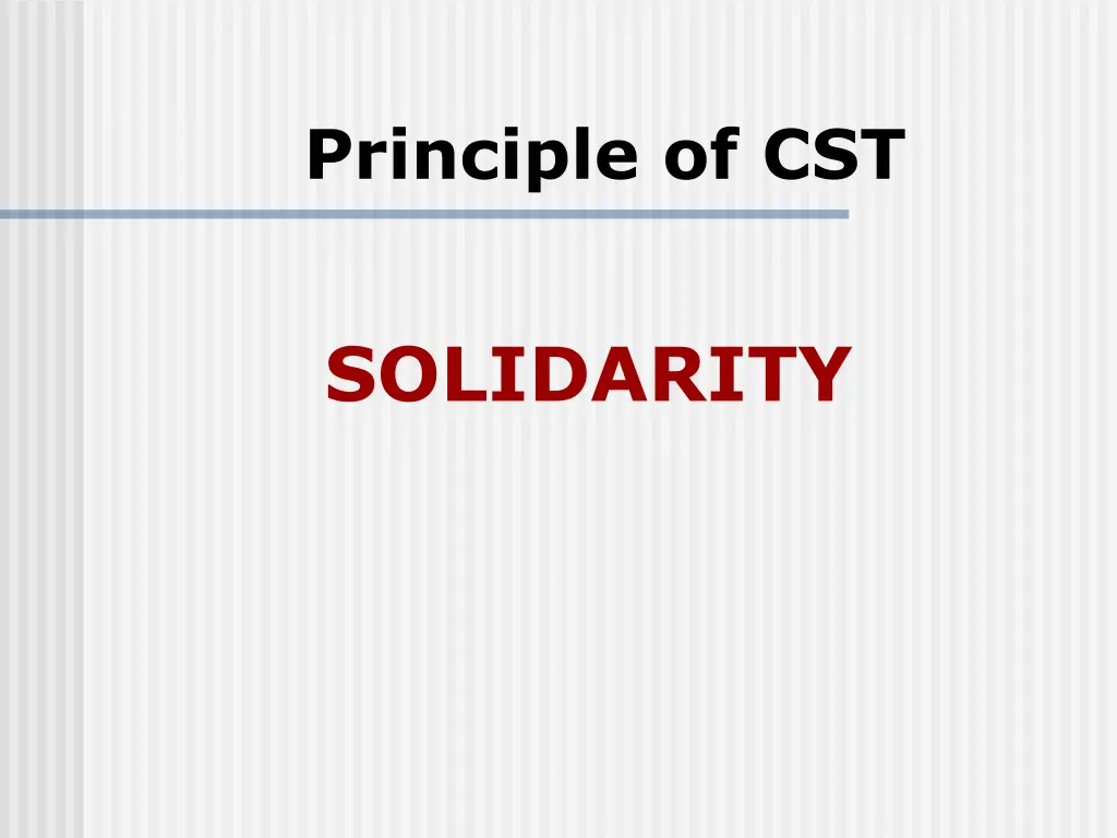 principle of cst