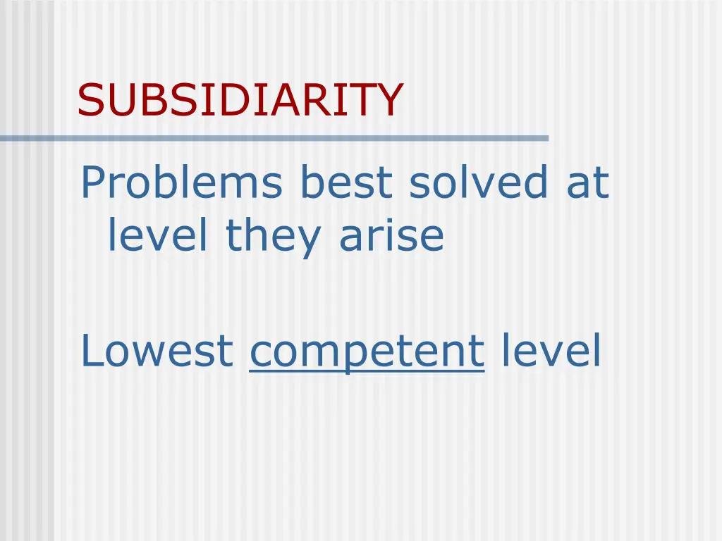 subsidiarity