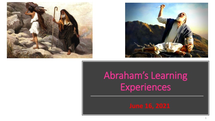 abraham s learning abraham s learning experiences
