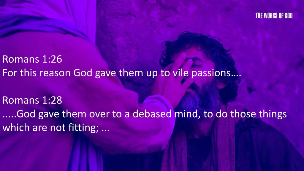 romans 1 26 for this reason god gave them