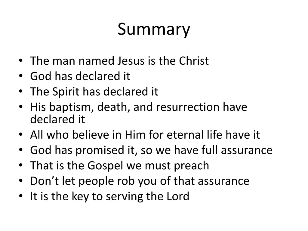 summary