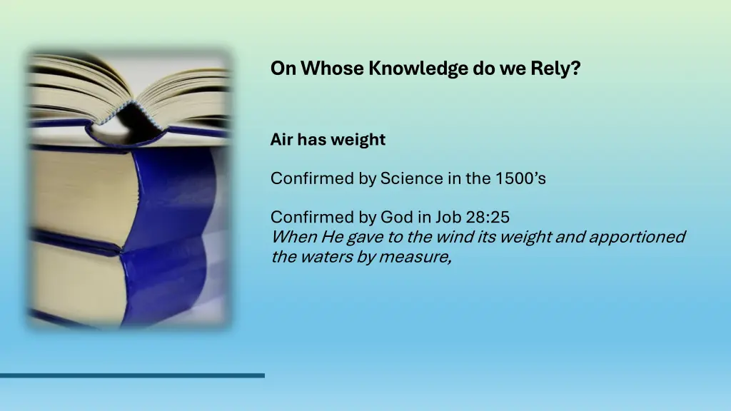 on whose knowledge do we rely 10
