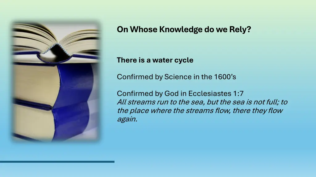 on whose knowledge do we rely 12