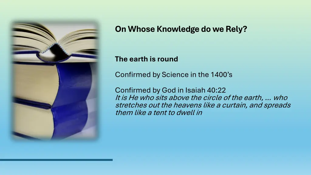 on whose knowledge do we rely 2