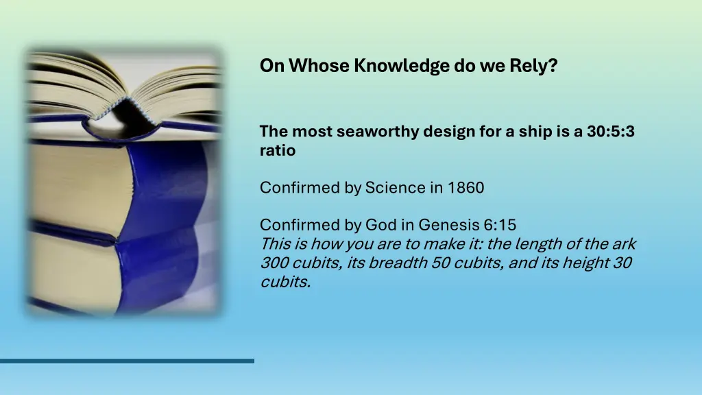 on whose knowledge do we rely 7