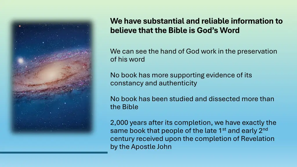 we have substantial and reliable information