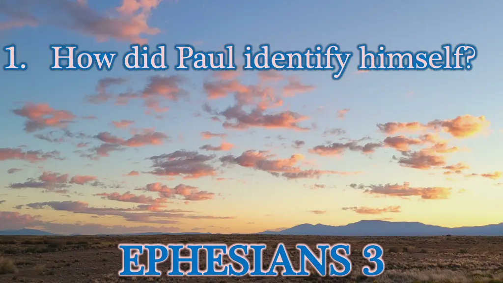 1 how did paul identify himself