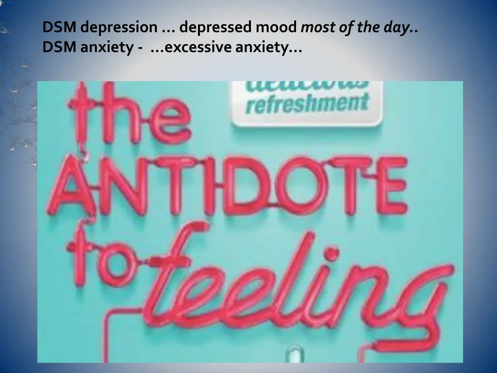 dsm depression depressed mood most