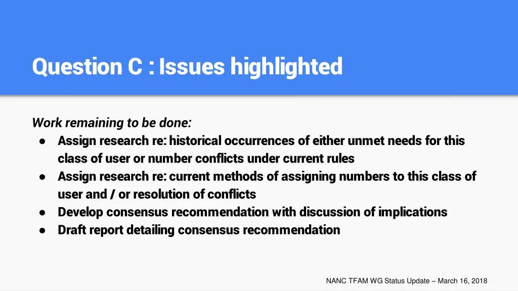 question c issues highlighted 1