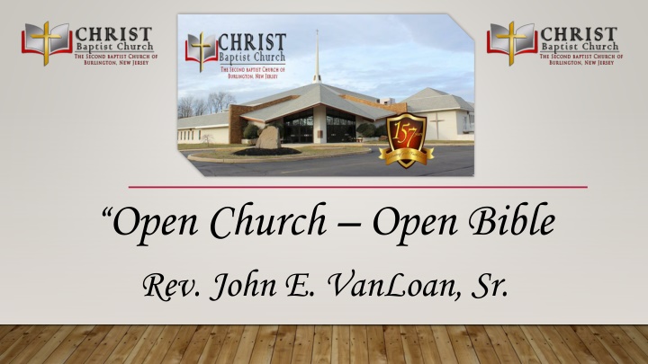 open church open bible rev john e vanloan sr