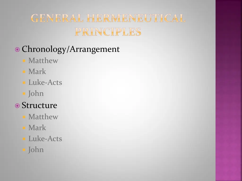 general hermeneutical principles 1