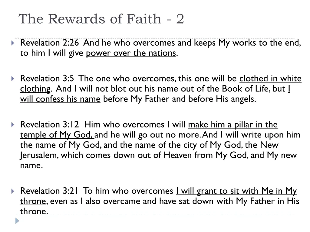 the rewards of faith 2