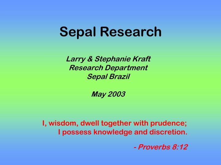 sepal research