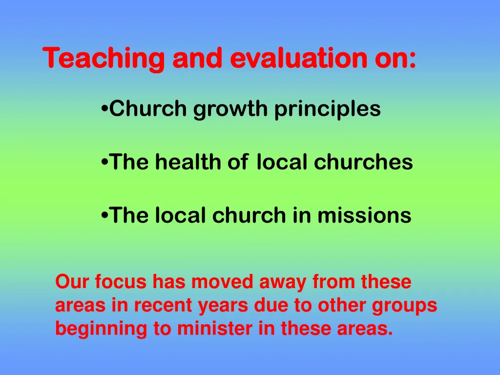 teaching and evaluation on teaching