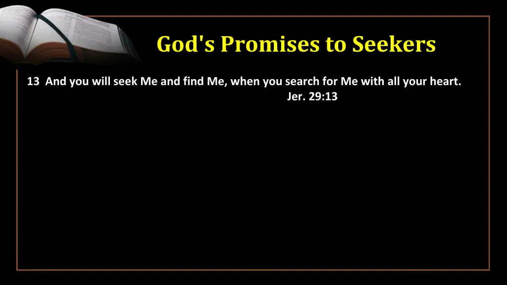 god s promises to seekers 1