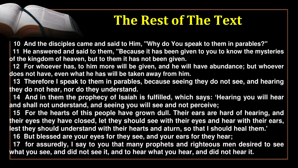 the rest of the text