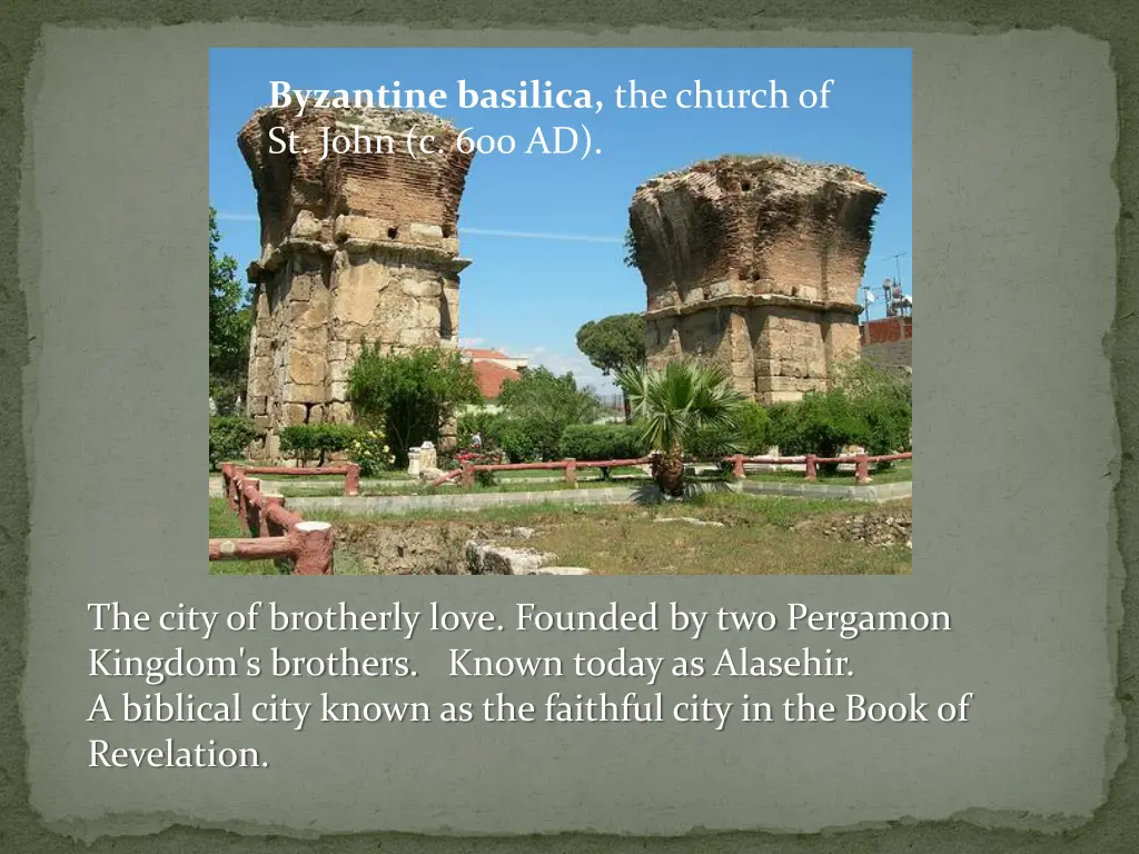 byzantine basilica the church of st john c 600 ad
