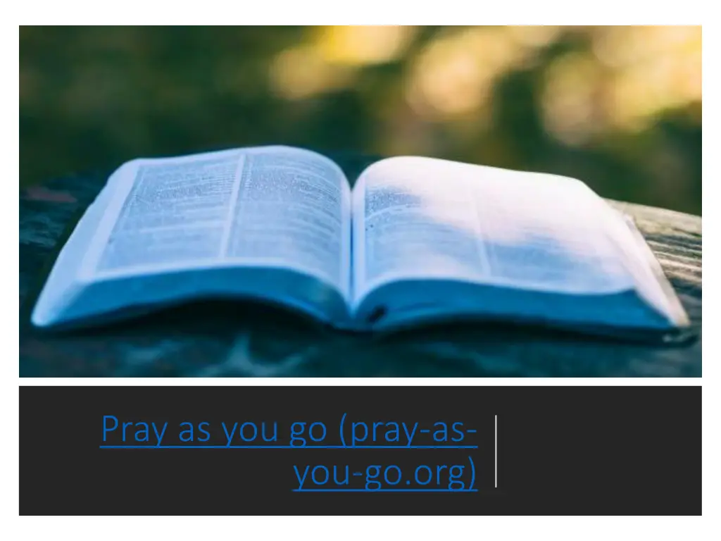 pray as you go pray as