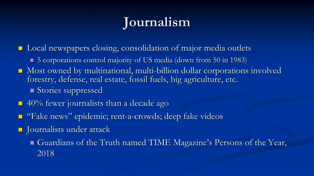 journalism