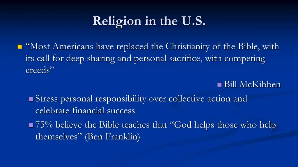 religion in the u s 1