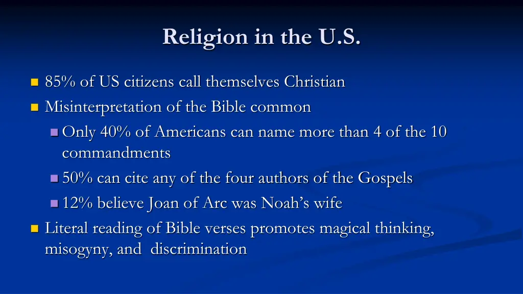 religion in the u s