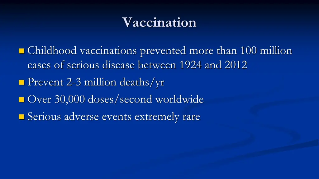 vaccination