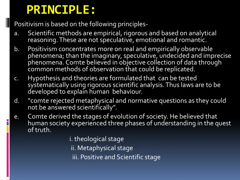 principle