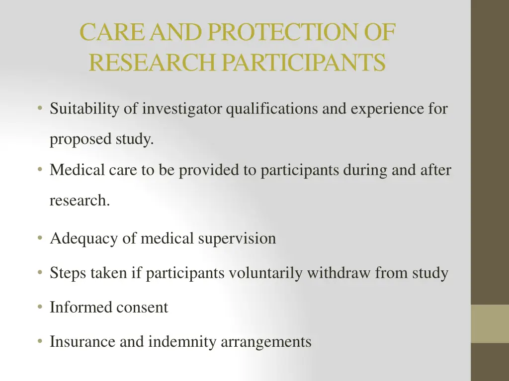 careandprotectionof researchparticipants